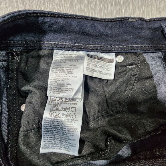 Levis Strauss Jeans Juniors 15M Bold Curve Skinny Low Rise Denim Blue Dark Wash - Picture 5 of 14